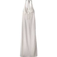Lange Kleider - Weiß Bershka Kleid schwarz weiß