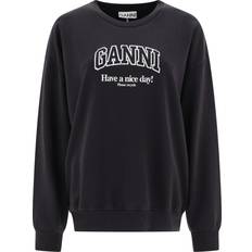 Ganni Isoli Oversized Sweatshirt - Dark Grey
