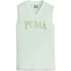 Baumwolle - Damen Westen Puma Top mint apfel weiß