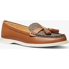 Michael Kors 42 Loafers Michael Kors Kiernan Leather And Signature Logo Loafer