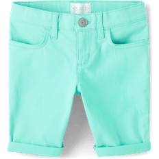 The Children's Place Kid's Roll Cuff Twill Skimmer Shorts - Mellow Aqua