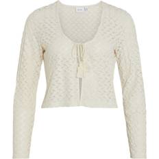 S - Weiß Cardigans Vila Bolero mit Schnürverschluss Modell 'LUMIRA' in Offwhite, Größe