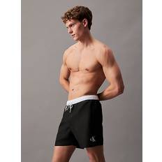 Baumwolle - Herren - M Bademode Calvin Klein Herren Drawstring KM0KM01051 Badehose, Schwarz Pvh Black