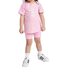 Adidas Infant Originals Repeat Trefoil T-shirt and Shorts Set - True Pink