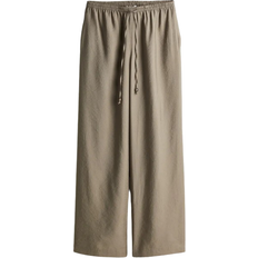 H&M Wide Pull On Trousers - Beige