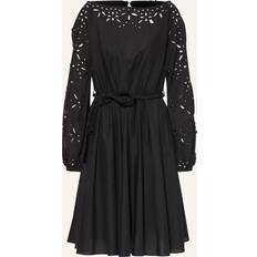 Baumwolle - Knielange Kleider Marc Cain Feminine Dress with Lace - Black