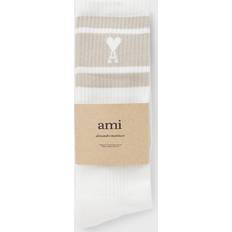 Ami Paris White Socks Ami Paris de Coeur socks unisex 3942 Neutrals