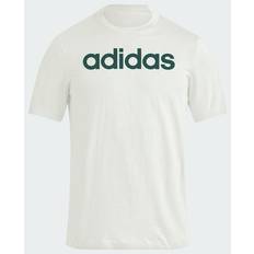 Leinen T-Shirts Adidas Essentials Single Jersey Linear Embroidered Logo T-Shirt Linen Green