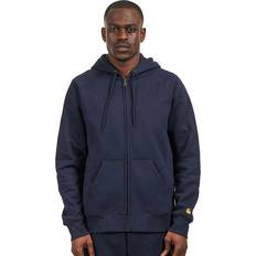 Golden - Unisex Jacken Carhartt WIP Hooded Chase Jacket Dark Navy Gold, Unisex, Tøj, hættetrøjer og sweatshirts, Blå