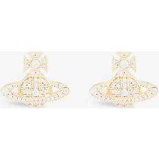 Vivienne Westwood Women Earrings Vivienne Westwood Carmela Bas Relief Gold-Tone Earrings Multi