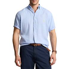 Linen - Men Clothing Polo Ralph Lauren Men's Relaxed-Fit Solid Button-Down Shirt Blue Hyacinth 3LT