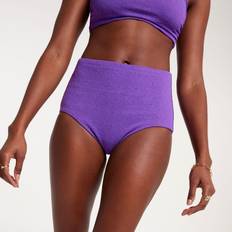 XXL Bikini Bottoms Calia CALIA Women's High Waisted Swim Bottoms, Medium, Purple