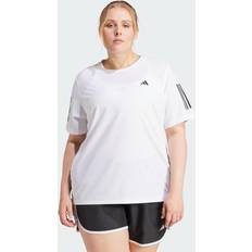 Fitness & Gym - Women T-shirts & Tank Tops Adidas Women's Own The Run T-Shirt Plus Size White 3X