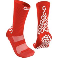 Socks Senda Gravity Pro Grip Socks with Non-Slip Technology, Soccer, Running, Basketball, Performance, Crew Length, Red