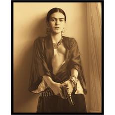 Posters Frida Black and White Poster 8x10"