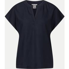 Blau - Damen Blusen Street One Viskose Blusenshirt