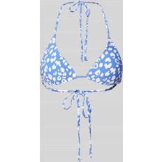 Weiß Bikinis Barts Bikini-Oberteil mit Animal-Print in Blau, Größe