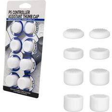 PlayStation 5 Controller Grips 8 pack set playstation 5 white silicone controller thumb grips hexir