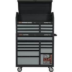 Shopmax 41 in. 16-Drawer Tool Chest and Rolling Cabinet Combo