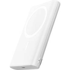 Best Buy 5,000mah 7.5w magnetic wireless portable charger for iphone 14/13/12 White