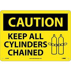 Workplace Signs by: MyOfficeInnovations, National Marker Caution Signs; Keep All Cylinders Chained Graphic