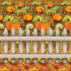 Decals & Wall Decorations Beistle 4 x 30 Pumpkin Patch Backdrop Quill