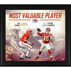 Sports Fan Products Fanatics Authentic Patrick Mahomes & Len Dawson Kansas City Chiefs Framed 15" x 17" Super Bowl LIV Champions IV MVP Collage