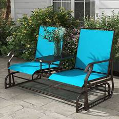 Outdoor Rocking Chairs OutSunny 2-Person Outdoor Glider Bench