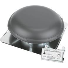 Snowguards Air Vent Roof Mount Attic Vent with Humidistat/Thermostat 1170CFM Weatherwood