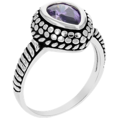 Vir Jewels Ring - Silver/Purple