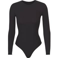 SKIMS Long Sleeve Crew Neck Bodysuit - Onyx