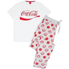 Hvite Pysjamaser Coca-Cola Coca-Cola Mens Logo Pajama Set