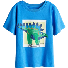 H&M Kid's Printed T-shirt - Bright Blue/Dinosaur (1216652038)
