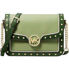 Michael Kors Leida Medium Studded Shoulder Bag - Fern Green Multi