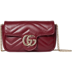 Gucci Marmont Super Mini Bag - Rosso Ancora Red