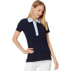 Tommy Hilfiger Women T-shirts & Tank Tops Tommy Hilfiger Women's Contrast Trim Polo Shirt Sky Capt