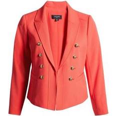 Red Suits Tahari Faux Double Breasted Blazer