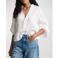 Polo Ralph Lauren White Blouses Polo Ralph Lauren Popover Shirt