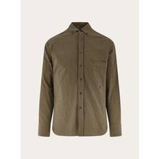 Ferragamo Men Shirts Ferragamo Men Long Sleeved Sports Shirt