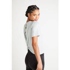 Yummie peek-a-boo twist back top - baby french terry