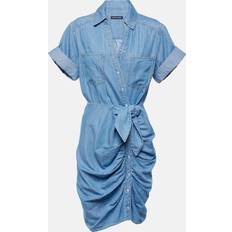 XXXS Kleider Veronica Beard Hemdblusenkleid Hensley aus Denim