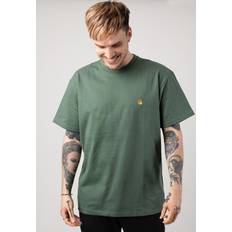 Golden - Herren T-Shirts Carhartt WIP Chase Duck Green/Gold T-Shirt Grün