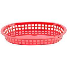 Red Serving Trays TableCraft 1076R 10 Oval Chicago Platter Basket Serving Tray