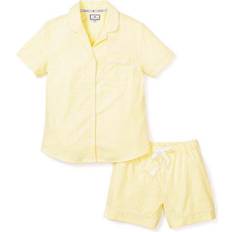 Women - Yellow Pajamas Petite Plume Gingham Check Short Cotton Pajamas