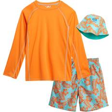 UV Sets Children's Clothing Sold by: Lucky 21, Boys Rash Guard Set Piece UPF Rash Guard Swim Shirt Bathing Suit Goggles 5-14