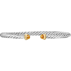 David Yurman Cable Flex Bracelet - Silver/Yellow/Gold