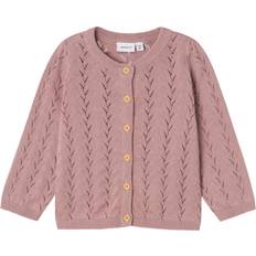Name It Banni Long Sleeved Knitted Cardigan - Deauville Mauve (13233051)