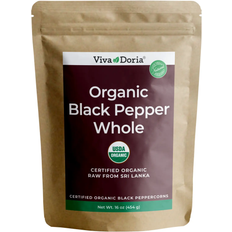 Viva Doria Organic Whole Black Pepper 16oz