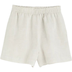 H&M Linen Mix Pull-On Shorts - Light Beige