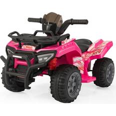 Electric Vehicles on sale Tobbi Sold by: Jaxpety, Kids ATV Quad 4 Wheeler 6V Kids Ride On Toy Kids Electric Car for Boys and Girls with Music USB MP3 Rosy